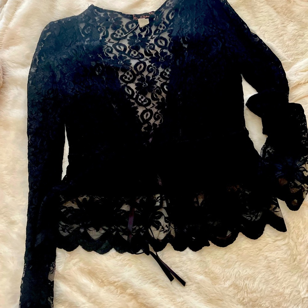 Black lace blazer
